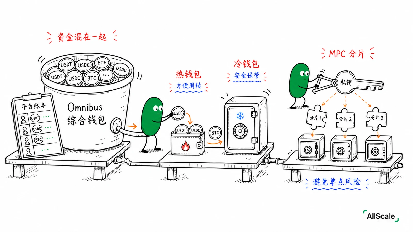 Custodial vs Non-custodial：你的稳定币到底归谁管？：四、AllScale 为什么把自托管写进名字里